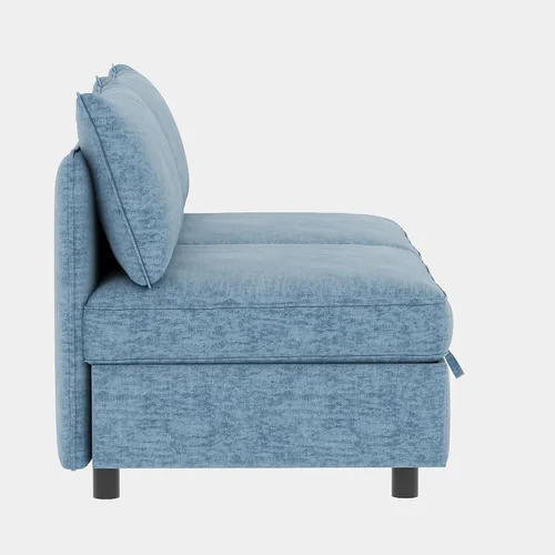 Miniatura 5 de ERYE Sofá modular de 68 pulgadas con asiento profundo, sofá modular de almacenamiento con respaldo y reposabrazos de combinación gratuita, sofá