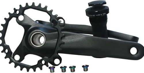 Miniatura 8 de Juego de bielas de 6.693 in 30T 32T 34T 36T 38T Bicicleta de montaña de una sola velocidad Ciclismo Bicicleta de carretera Juego de brazo de manivela