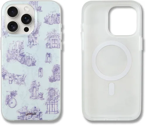 Miniatura 43 de Sonix x Sanrio - Funda para iPhone 15 Pro, compatible con MagSafe, probada en caídas de 10 pies, adivinador Kuromi