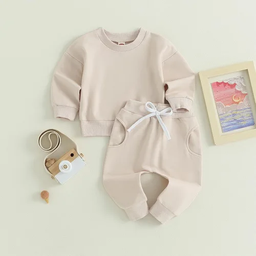 Miniatura 8 de Mubineo Conjunto de sudadera de manga larga para bebé niño y niña, para otoño e invierno