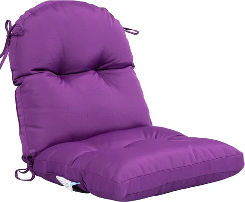 Miniatura 10 de QILLOWAY Cojín copetudo para silla de exterior, impermeable, 43 x 20 x 4 pulgadas, antideslizante, almohadilla de repuesto para muebles de mimbre