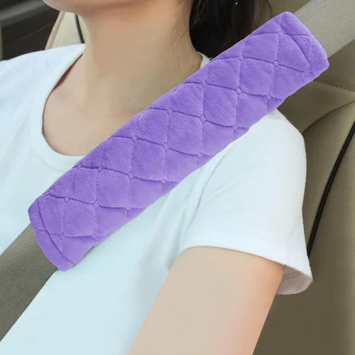 Miniatura 16 de Amooca Fundas Suaves para Cinturón de Seguridad del Automóvil Almohadillas de Hombro para Cinturón de Seguridad 2 PCS Ajuste Universal para Todos A