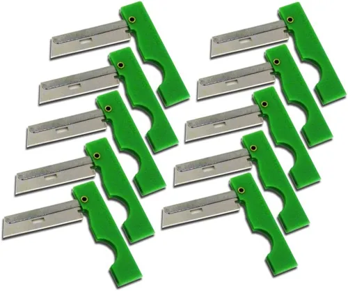 Miniatura 4 de Maquinilla de afeitar plegable (paquete de 10) para kits de supervivencia y primeros auxilios Naranja