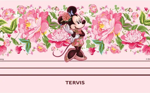 Miniatura 2 de Tervis Traveler - Vaso aislado de triple pared de Disney Minnie Mouse Neo chino floral y vaso de viaje mantiene las bebidas frías y calientes, 20