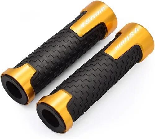Miniatura 10 de Juego de manillar de motocicleta de 7/8 pulgadas de goma metálica para Suzuki DL650 DL1000 Vstrom V-Strom 650 1000 1050/1050/xt (color: negro)