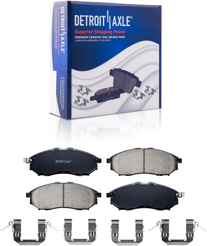 Miniatura 4 de Detroit Axle - Kit de freno delantero para Infiniti G35 G25 EX35 EX37 FX35 FX45 M45 M35 M37 M56 Nissan 350Z 370Z Murano Rotores de freno de disco