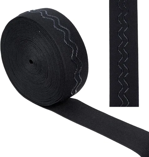 Miniatura 11 de GORGECRAFT Cinta elástica de silicona antideslizante de 5 yardas de 1 pulgada de ancho, banda de agarre elástica de goma, correas elásticas