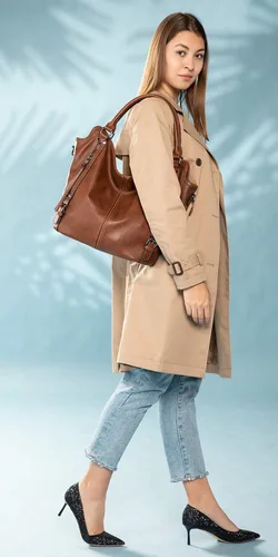 Miniatura 6 de Bolso Hobo oculto para mujer, de piel sintética, bolso cruzado de hombro, bolsa grande con funda desmontable