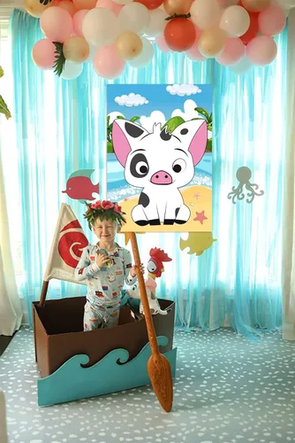 Miniatura 2 de Mona - Decoración de fiesta con forma de pin de nariz en el cerdo, juego para niños, fiesta de cumpleaños, regalos de cerdo, decoración de póster