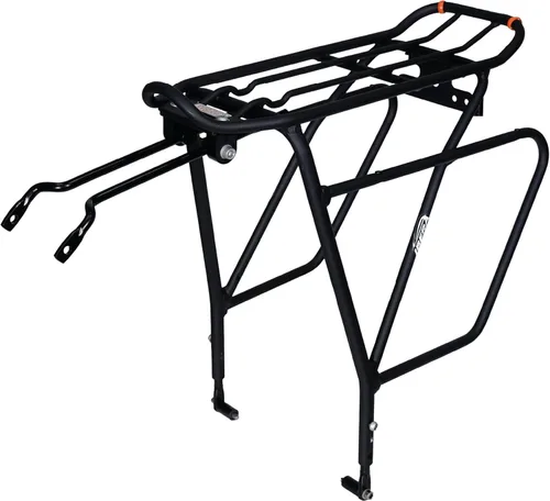 Ibera Portabicicletas – Portabicicletas Touring Plus+ para freno de disco/soporte de freno sin disco, bicicletas de neumáticos gruesos, montado en