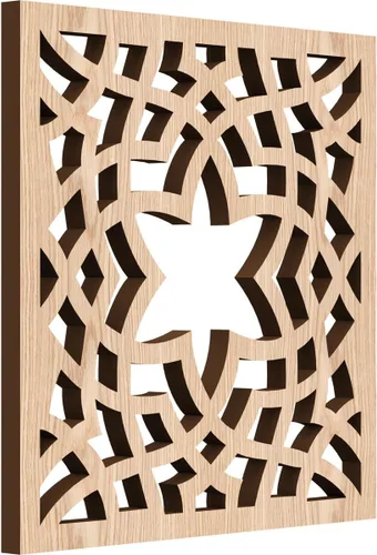 París - Paneles de pared decorativos de madera con calado, extra pequeños, 7 3/8 pulgadas de ancho x 7 3/8 pulgadas de alto x 1/4 pulgadas de alto,