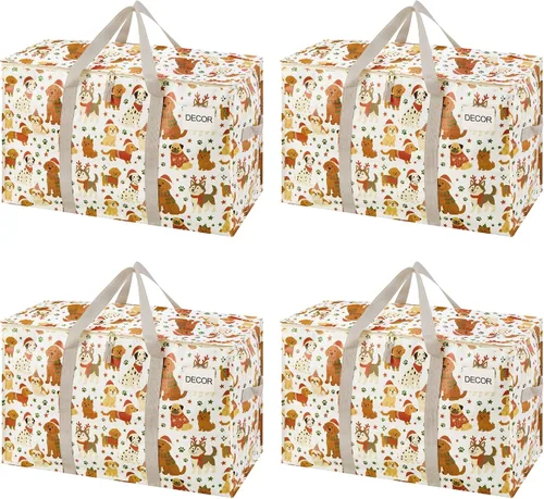 Miniatura 52 de VENO - Paquete de mudanzas, cajas de almacenamiento para embalaje universitario con tapas alternativas, para dormitorio, extragrande, asas