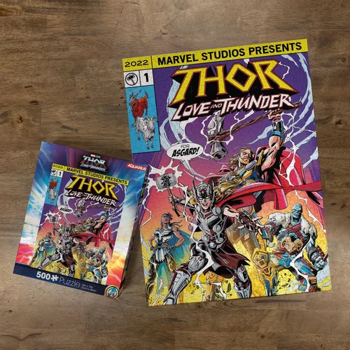 Miniatura 3 de Aquarius Marvel Thor - Rompecabezas de 500 piezas, sin deslumbramiento, ajuste de precisión, mercancía y coleccionables con licencia