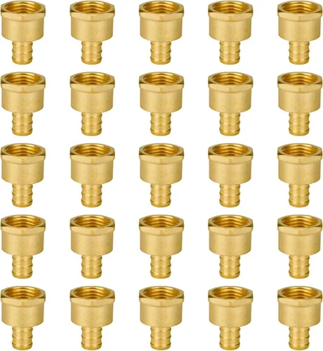 Miniatura 16 de SUNGATOR Paquete de 50 accesorios Pex de 1/2" en T, accesorios Pex de 1/2 pulgada en T, sin plomo, de latón, certificados NSF