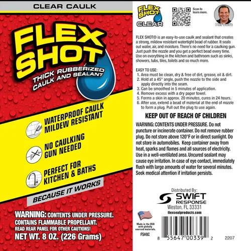 Miniatura 2 de Flex Shot - Sellador adhesivo de goma Transparente