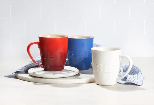 Miniatura 5 de Le Creuset - Taza de cerámica extra grande de 20 onzas con logo, alcachofa