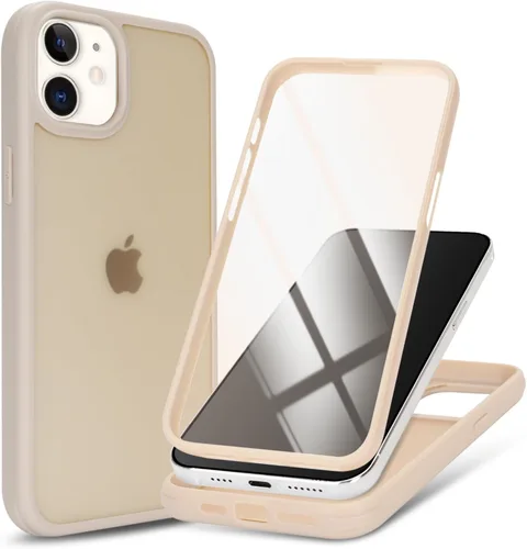 Miniatura 20 de Funda para iPhone 13 mini con protector de pantalla integrado y protección de cuerpo completo, para Apple iPhone 13 Mini, fundas para hombres, Rojo