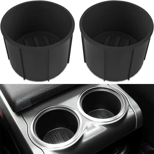 Soporte para tazas de consola central para Ford F150 2009-2014 con soporte de taza de consola de flujo a través del inserto de repuesto para F150