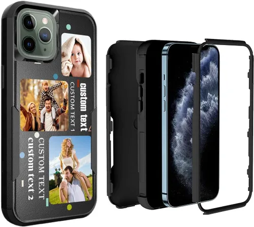 Miniatura 65 de Funda de fotos personalizada para iPhone 11 Apple Phone Plaid Collage - Imagen personalizada para hacer fotos en 3 híbridos gruesos resistentes