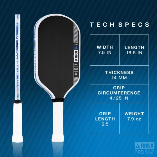 Miniatura 2 de JOOLA Paletas de pickleball Pro IV – Superficie de fibra de carbono en bruto – Perseo, Hyperion, Scorpeus y Magnus – 0.551 in/0.630 in – Tech Flex