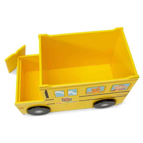 Miniatura 12 de Delta Children CoComelon - Caja de juguetes para autobús escolar + silla tapizada Delta Children CoComelon (paquete)