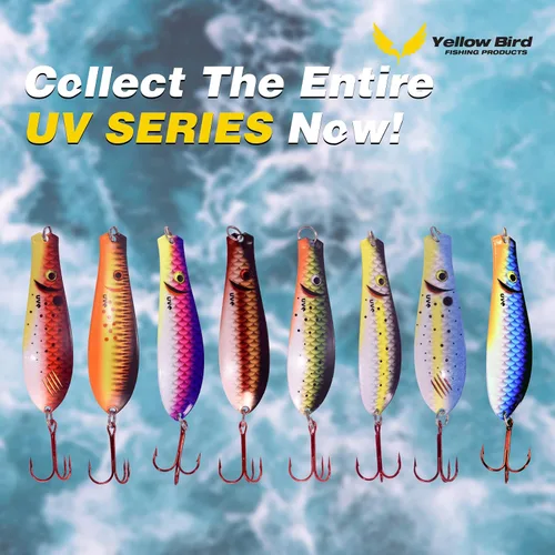 Miniatura 6 de Doctor Spoon - Paquete de 4 cucharas de pesca ultra violeta de alta calidad, con imagen innovadora y tecnología de acabado ultra violeta, ideal