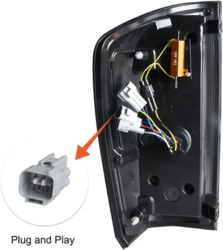 Miniatura 4 de Kit de luces traseras LED adecuadas para Toyota Tacoma 2016-2022, carcasa negra, efecto de luz fluida, fácil instalación