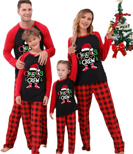 Miniatura 25 de OAKFashion Conjuntos de Pijamas Familiares de Navidad, Pijamas Familiares a Juego de Navidad Ropa de Dormir Pjs