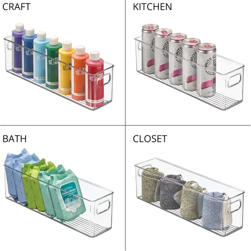 Miniatura 6 de mDesign Latas de fórmula para bebé, Transparente