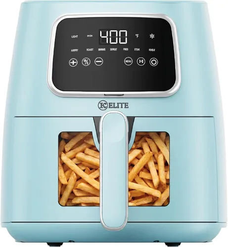 Miniatura 15 de Kitchen Elite - Freidora de aire compacta de 2.5 cuartos de galón, pequeña estufa de mostrador sin aceite con cesta antiadherente libre de PFAS