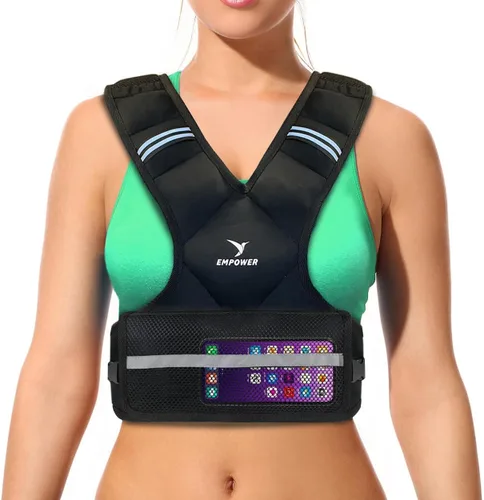 Miniatura 9 de EMPOWER Weighted Vest for Women with Reflective Strips – Fixed 8lbs, Adjustable 4-10lbs (4 in1) or Adjustable10-16lbs (4 in 1), Strengthen Muscles