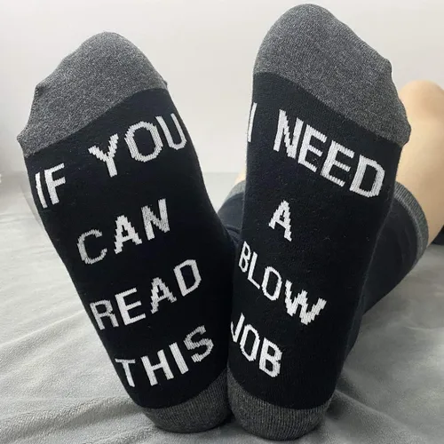 Miniatura 4 de JXGZSO Humor adulto regalo si usted puede leer esto necesito un golpe trabajo calcetines divertidos regalos para él golpe trabajo calcetines