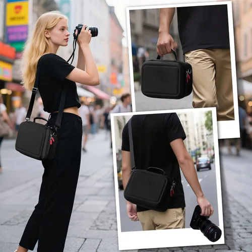 Miniatura 5 de ProCase Funda rígida para cámara para Canon Rebel T7/EOS R100/R50/DSLR/SLR/Nikon/Sony/Cámaras sin espejo, bolsa de viaje para cámara digital