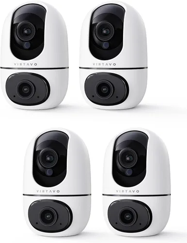 Miniatura 10 de virtavo Cámara WiFi de Seguridad XD1 para Interiores, No Requiere Suscripción, Monitor de Bebé y Cámara para Mascotas PTZ de Lente Dual 360°