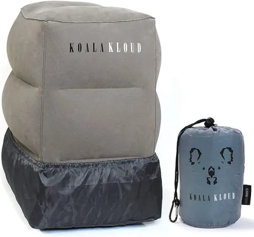 Koala Kloud - Almohada inflable para reposapiés, para niños pequeños y niños, ideal para vuelos, asientos de automóvil o uso debajo del escritorio