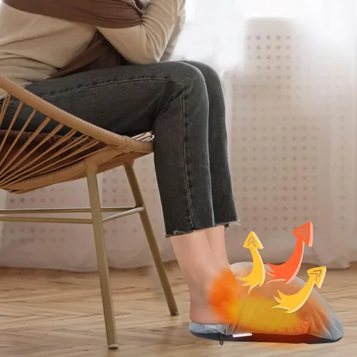 Miniatura 5 de Calentador de pies eléctrico con calefacción, calentador de pies para hombres y mujeres con 3 ajustes de temperatura, apagado automático de 45