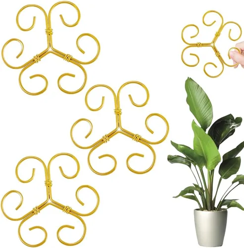 Miniatura 8 de Juego de soporte para tallos de plantas, 2025 nuevo soporte de plástico reutilizable para plantas trepadoras, enrejado de 3/6 piezas, estacas