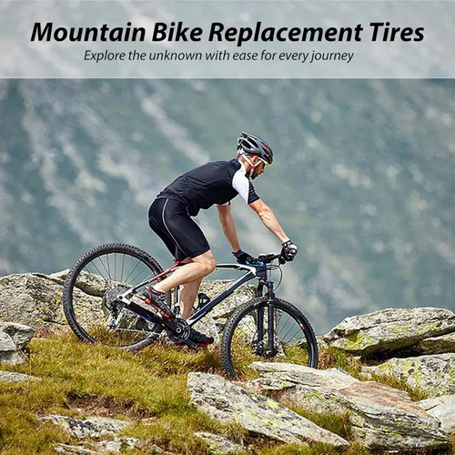 Miniatura 7 de MOHEGIA Neumático de repuesto para bicicleta de montaña: neumático de bicicleta plegable resistente a pinchazos de 26 x 1.95 pulgadas
