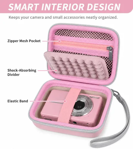 Miniatura 6 de Funda para cámara digital CAMKORY/para Kodak Pixpro/para VAHOIALD/para Sony DSCW800 830/para Canon PowerShot 180 190. Soporte de almacenamiento