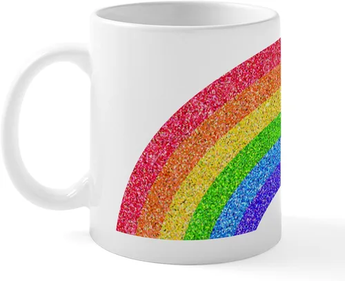 Miniatura 2 de CafePress Jake's Rainbow Shark - Taza de café de cerámica (11 oz)
