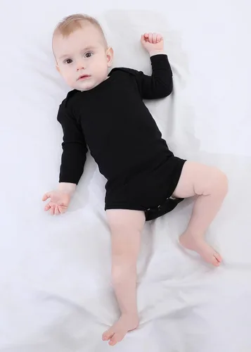 Miniatura 6 de GUISBY Body para bebé, body de manga larga de rayón para niños y niñas de 0 a 24 meses