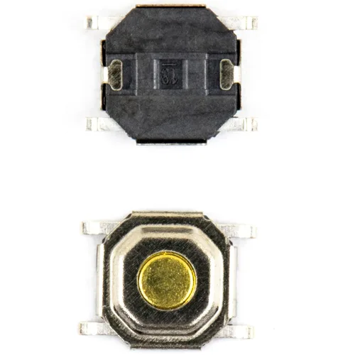 Miniatura 2 de Interruptor táctil de botón pulsador 0.157x0.157x0.059 in / 0.197x0.197x0.059 in SMD 4PIN cabeza de latón mini micro momentáneo impermeable