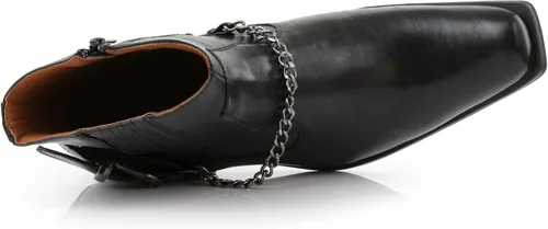 Miniatura 6 de Ferro Aldo Alejandro MFA606326 - Botas de vestir de espuma viscoelástica para hombre, estilo casual, con hebilla de alta occidental, botas de vestir