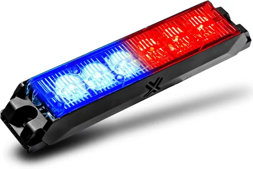 Miniatura 41 de LAMPHUS NanoFlare - Luz de advertencia estroboscópica de 5 pulgadas y 6 W, color blanco ámbar, luz de advertencia estroboscópica para parrilla