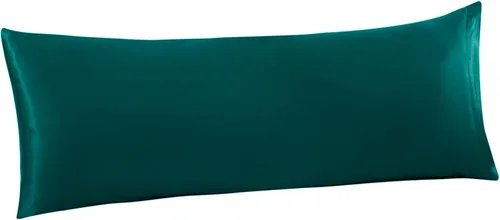 Miniatura 56 de Ersmak Juego de 2 fundas de almohada de satén estándar, ultra suaves y sedosas para cabello y piel, resistentes a las arrugas a la decoloración