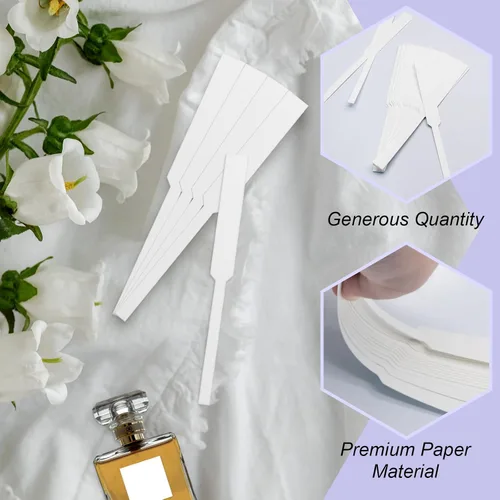 Miniatura 4 de 300 tiras probadoras de fragancias desechables para perfumes, tiras de prueba de papel de perfume para difusor, aceites esenciales, aromaterapia
