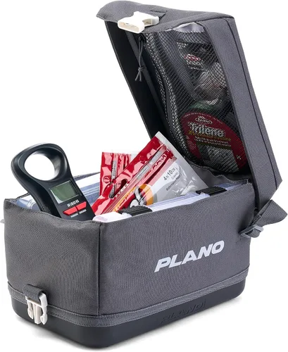 Miniatura 7 de Plano Bolsa de aparejos de pesca de vanguardia para fines de semana, base impermeable moldeada, almacenamiento espacioso, mangas de herramientas