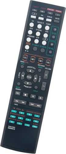 RAV285 WN05830US - Control remoto de repuesto para receptor AV Yamaha Sistema de cine en casa HTR-6160 RX-V663 HTR6160 RXV663 RXV663BL RX-V663