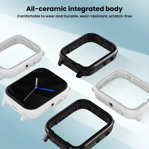 Miniatura 9 de Rogbid Reloj inteligente 4G LTE para hombres y mujeres, llamadas y marcado, cámaras duales, 8MP+5MP, reloj inteligente de cerámica con ranura