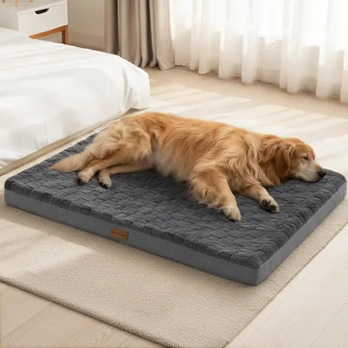 Miniatura 13 de Patas Lague Cama Ortopédica para Perros de Tamaño Grande 36''X24'', Impermeable Suave Cómoda de Espuma Egg Crate Camas Grandes para Mascotas